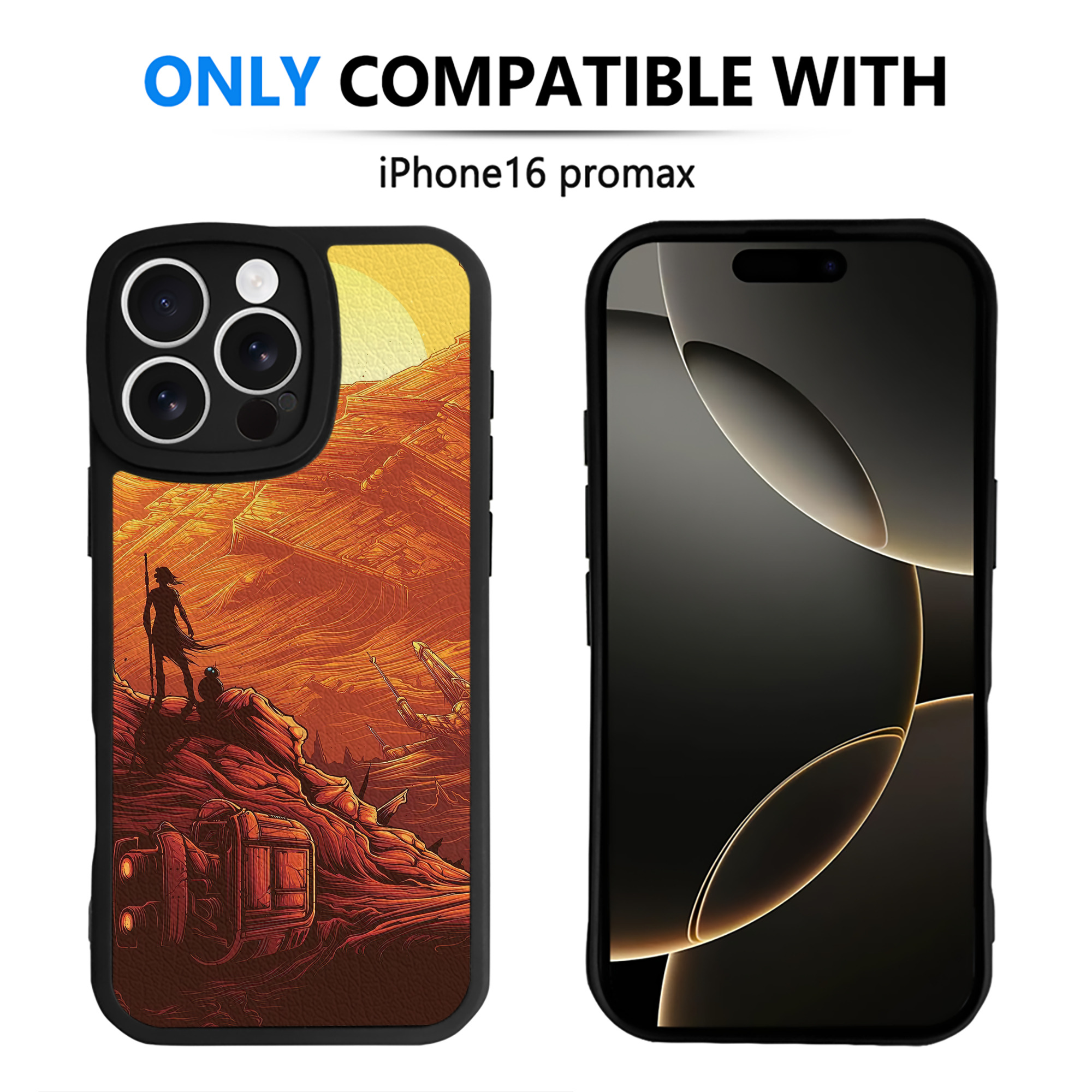 （画像用） スター・ウォーズ Star Wars 【iPhone 16シリーズ対応】シリコンスマホケース（レザー調） 材質：シリコン